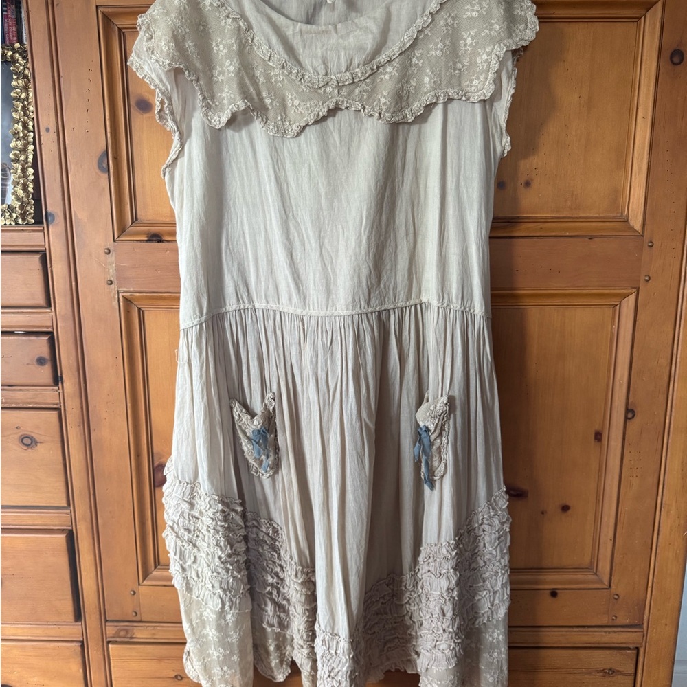 Magnolia Pearl Cream Midi Dress